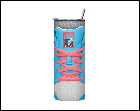 Miami Marlins Shoe Inspired Tumbler (029)