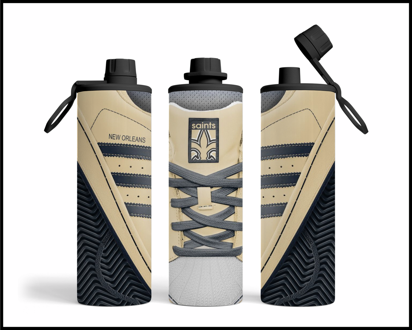 New Orleans Saints Shoe Inspired Tumbler (030)