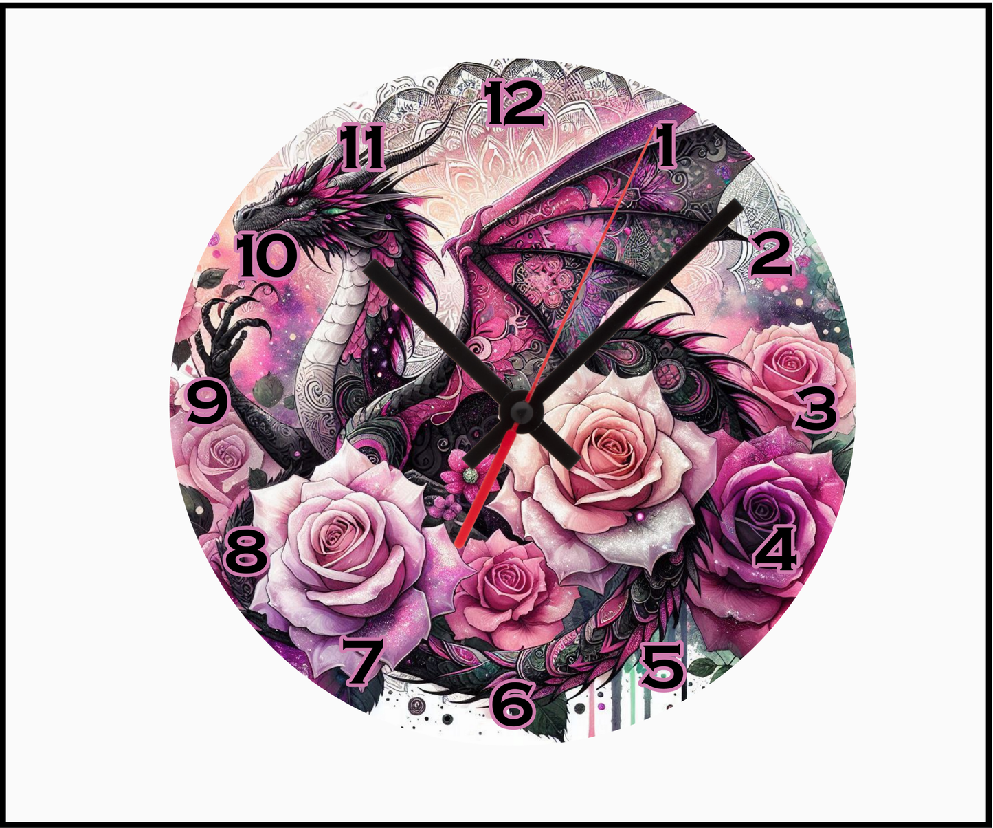 Dragon Fury Sublimated Clock (Round 031)