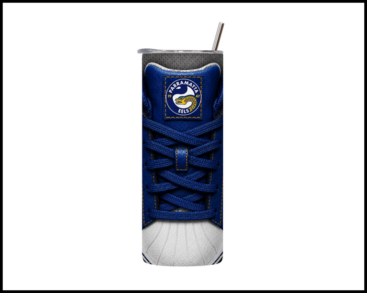 Stainless Steel Tumbler - Parramatta Eels Side-stripe Shoe Inspired