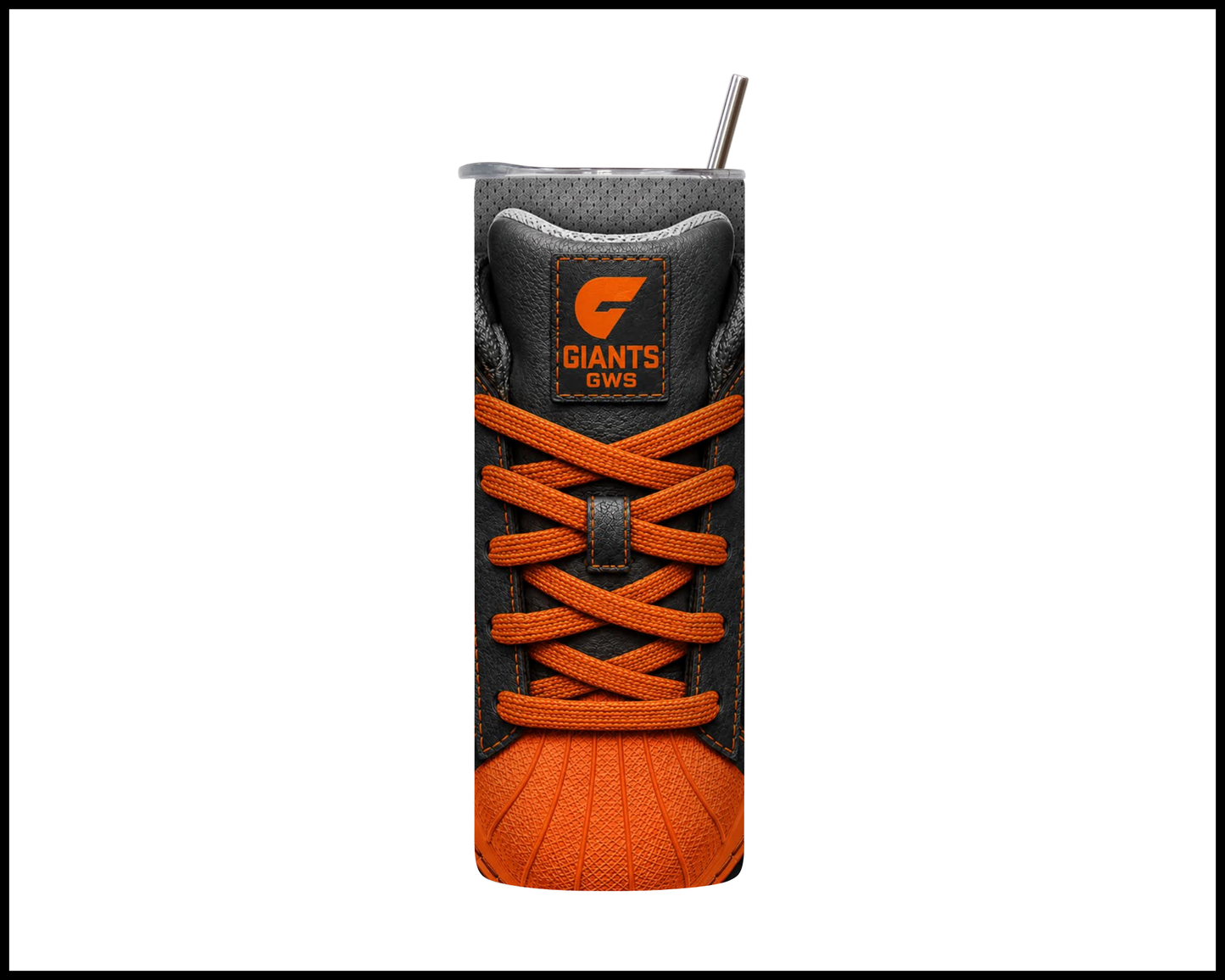 Stainless Steel Tumbler - GWS Giants Side-Stripe Shoe Inspired