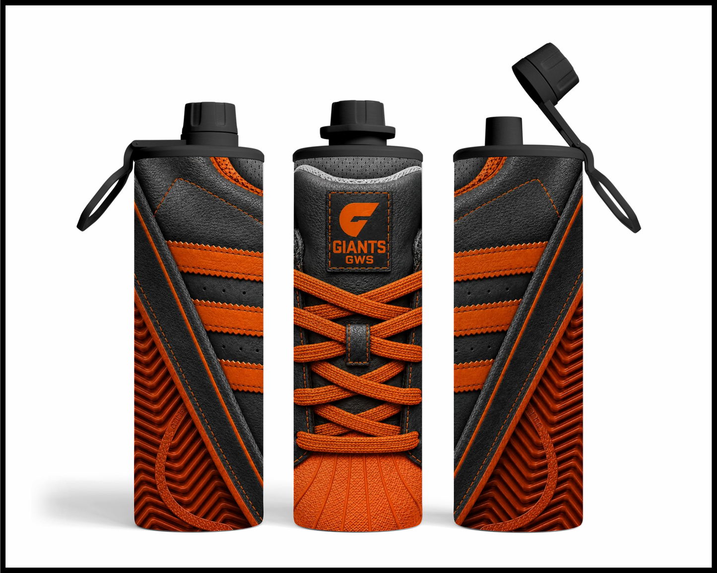 Stainless Steel Tumbler - GWS Giants Side-Stripe Shoe Inspired