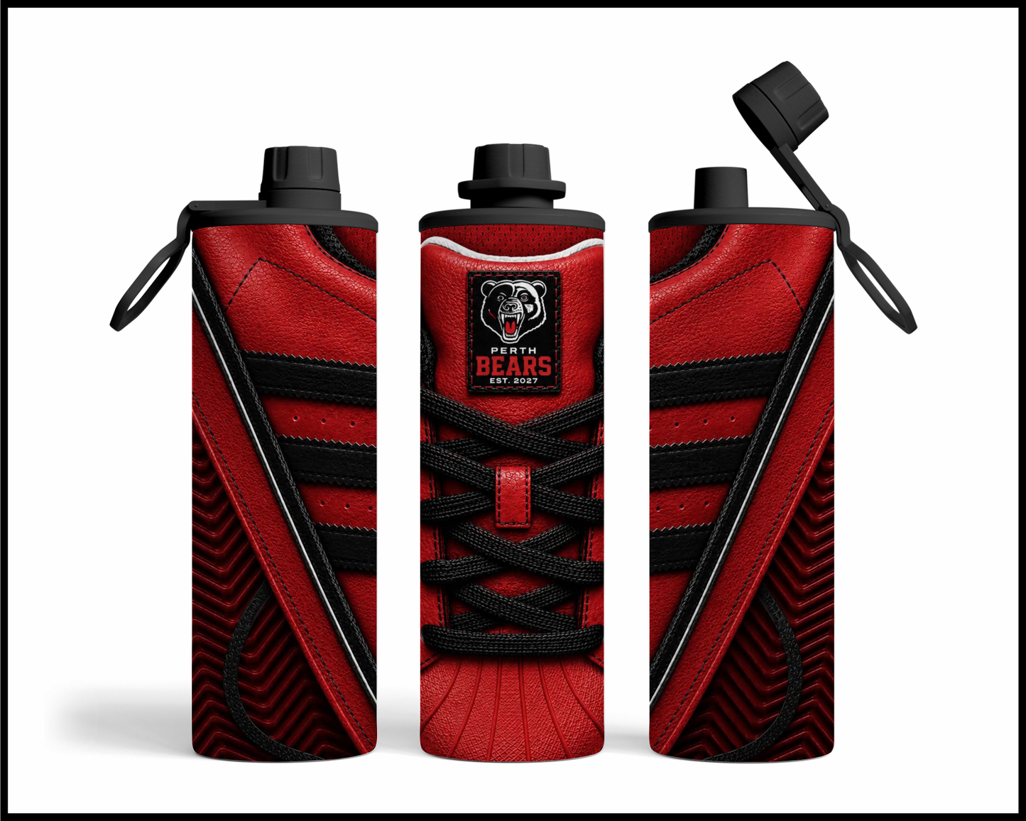 Perth Bears Side-stripe Shoe Inspired Tumbler