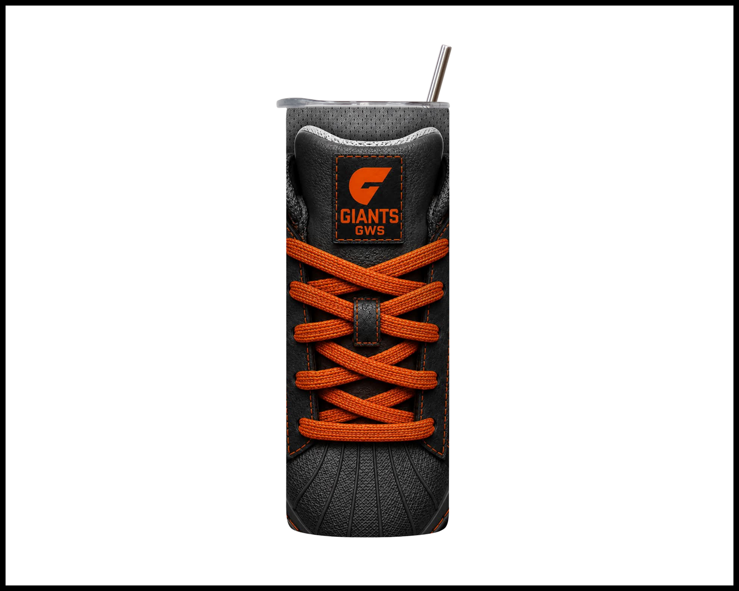 Stainless Steel Tumbler - GWS Giants Side-Stripe Shoe Inspired