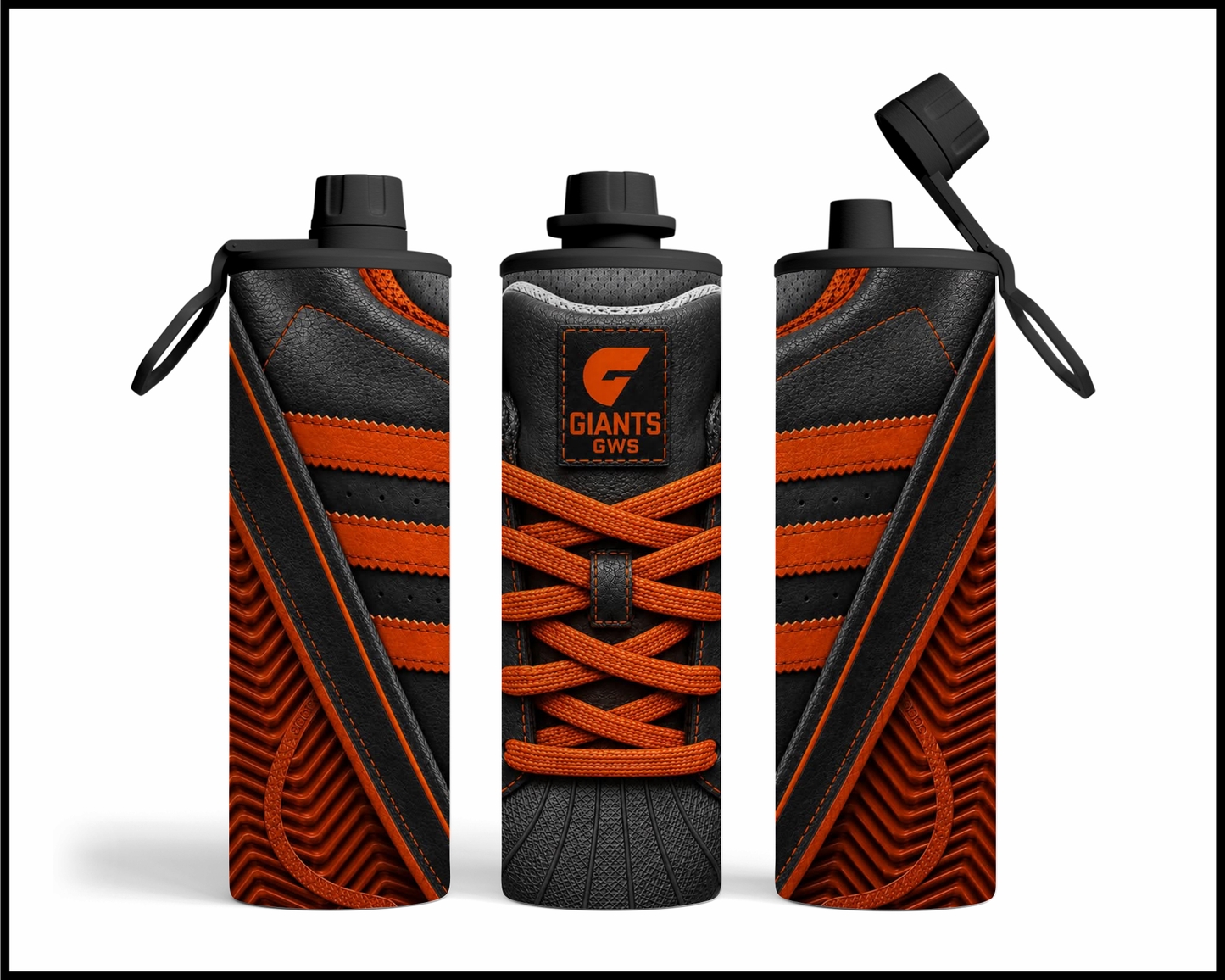 Stainless Steel Tumbler - GWS Giants Side-Stripe Shoe Inspired