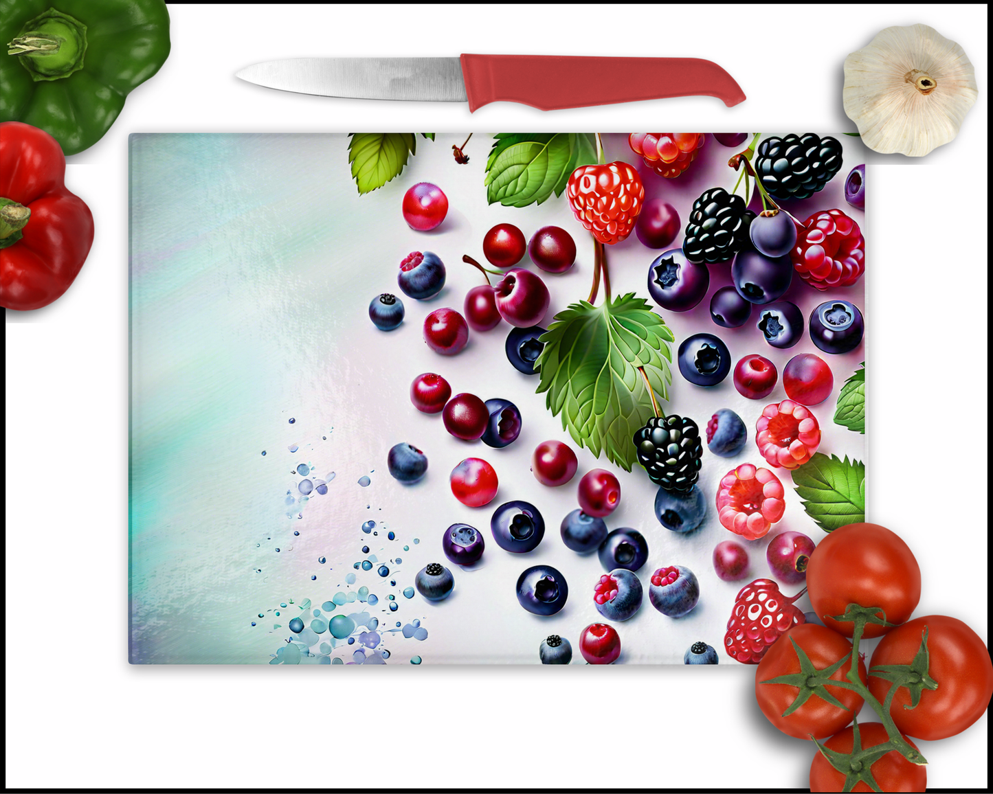 Mixed Berries Sublimated Cutting Board (039)