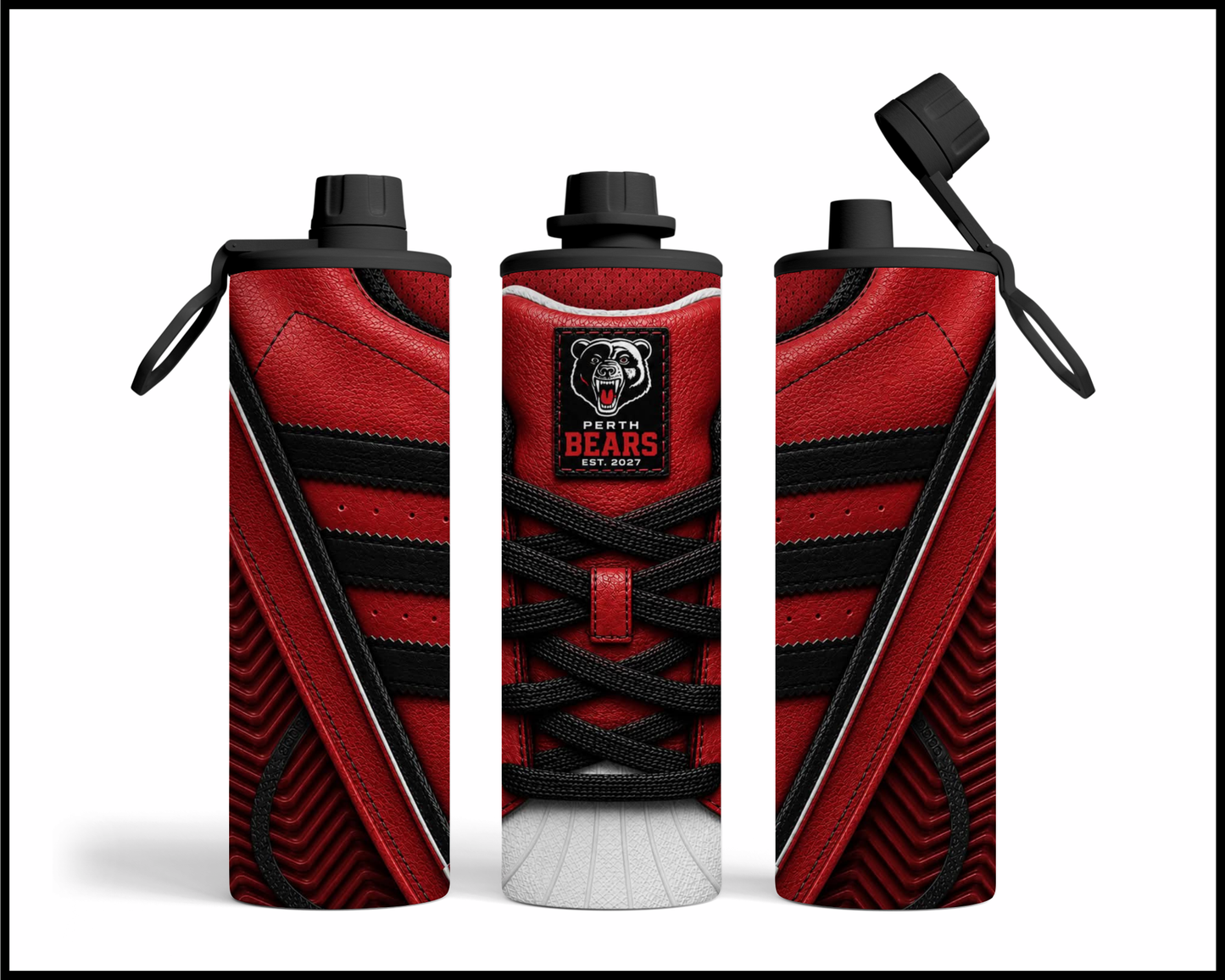 Perth Bears Side-stripe Shoe Inspired Tumbler