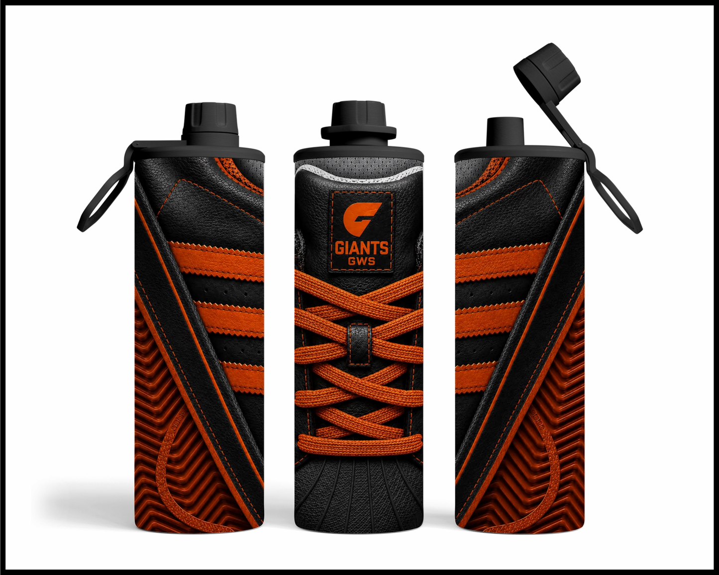 Stainless Steel Tumbler - GWS Giants Side-Stripe Shoe Inspired
