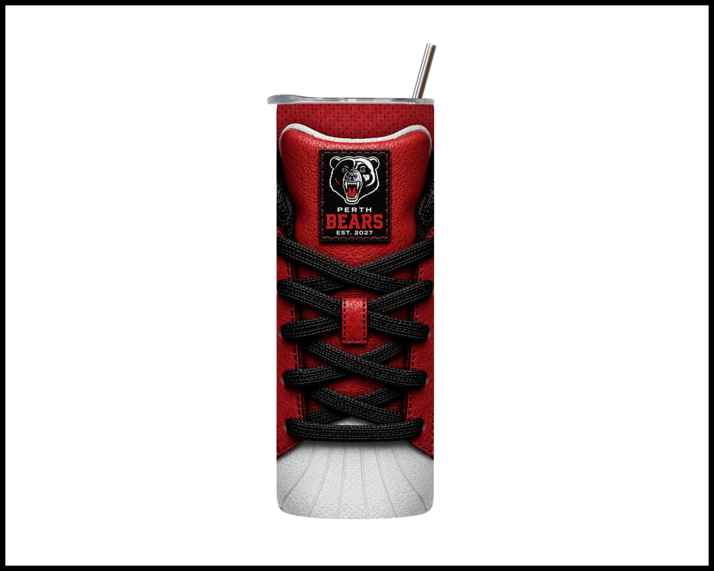Perth Bears Side-stripe Shoe Inspired Tumbler