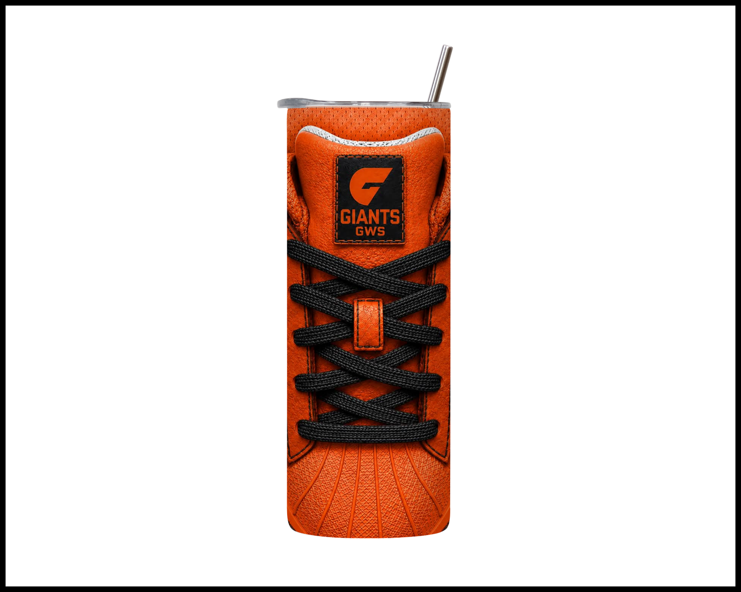 Stainless Steel Tumbler - GWS Giants Side-Stripe Shoe Inspired