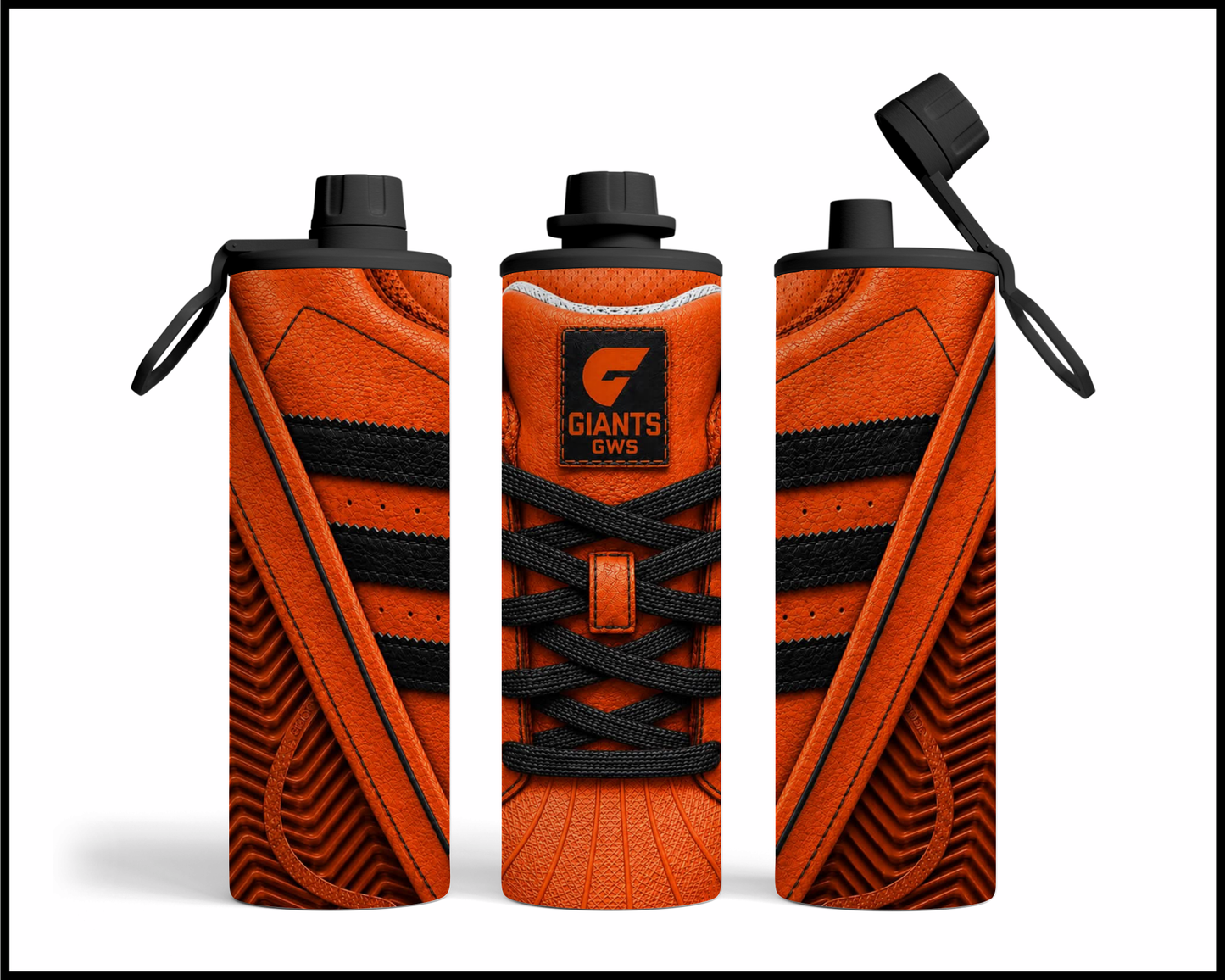 Stainless Steel Tumbler - GWS Giants Side-Stripe Shoe Inspired