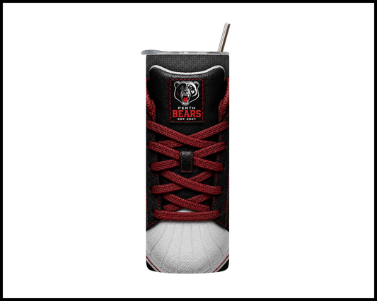 Stainless Steel Tumbler - Perth Bears Side-stripe Shoe Inspired