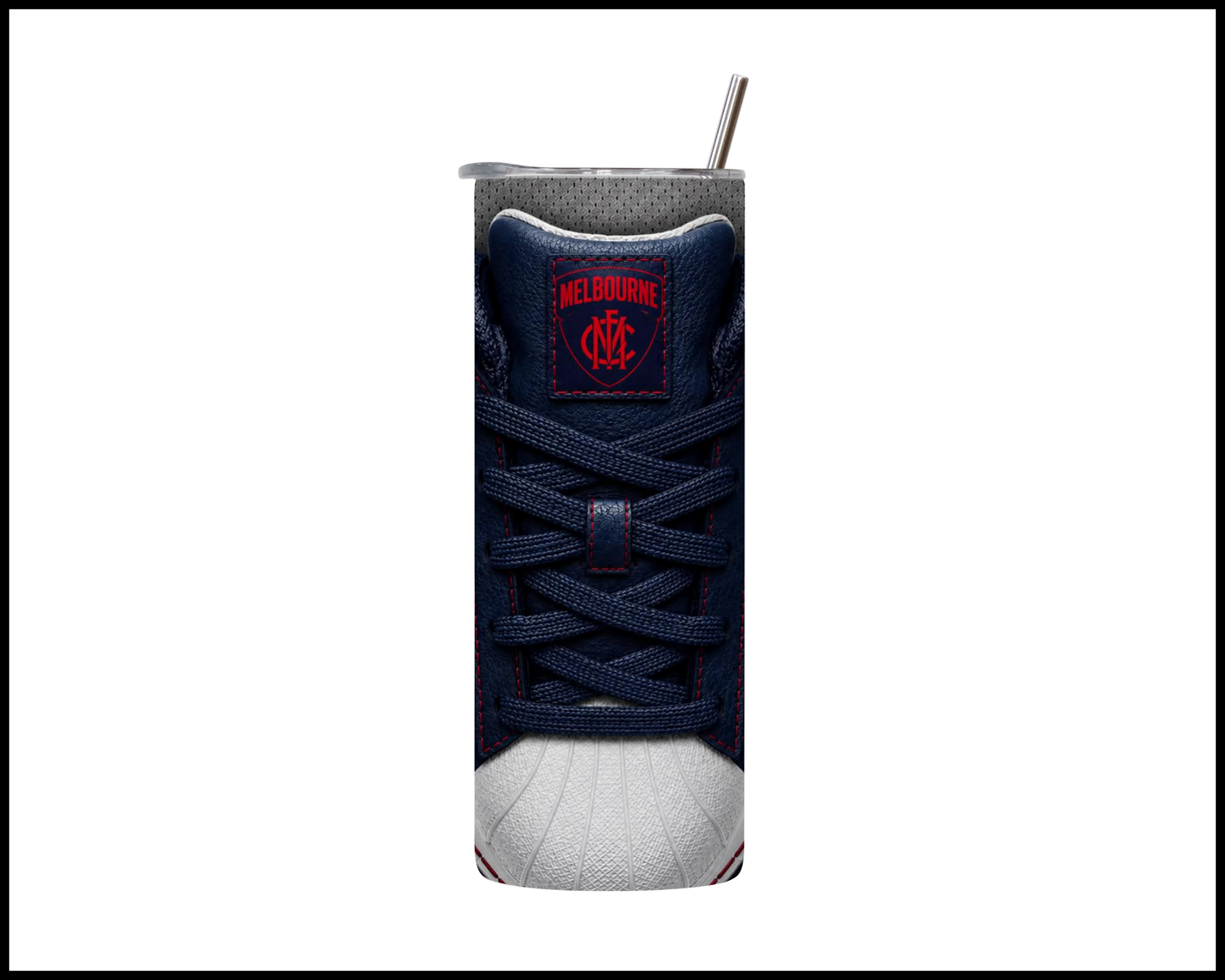 Stainless Steel Tumbler - Melbourne Side-Stripe Shoe Inspired