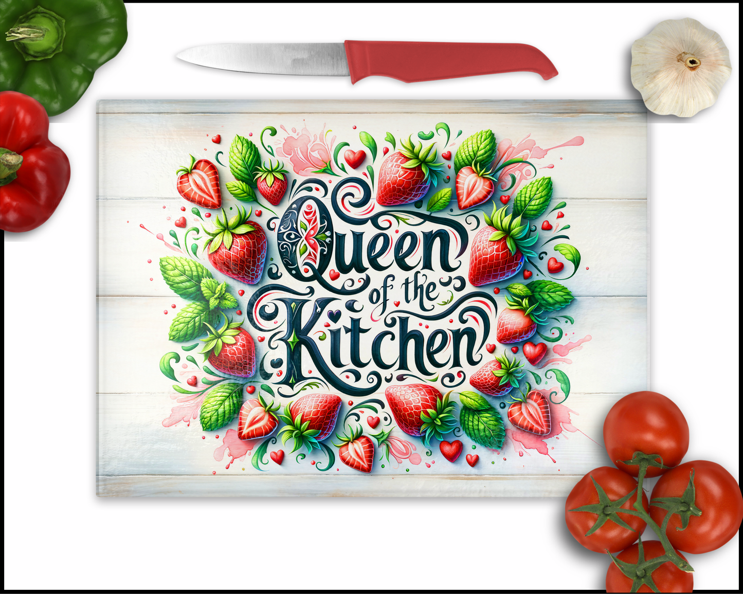 Queen of the Kitchen Sublimated Cutting Board (044)