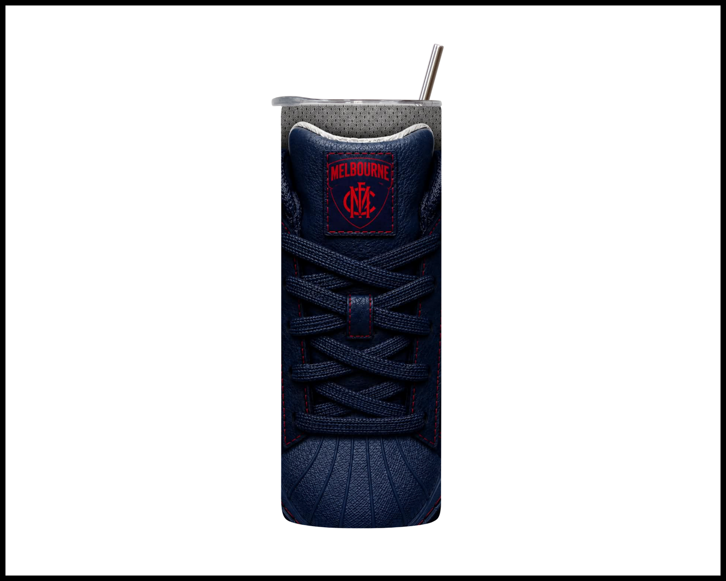 Stainless Steel Tumbler - Melbourne Side-Stripe Shoe Inspired