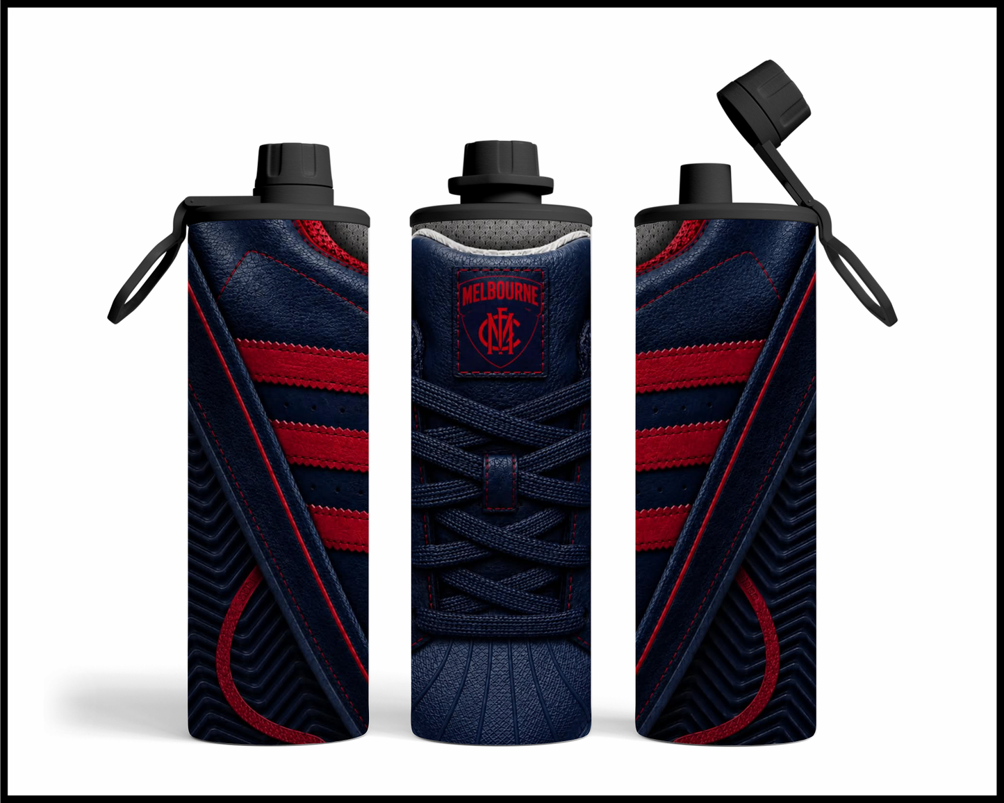 Stainless Steel Tumbler - Melbourne Side-Stripe Shoe Inspired