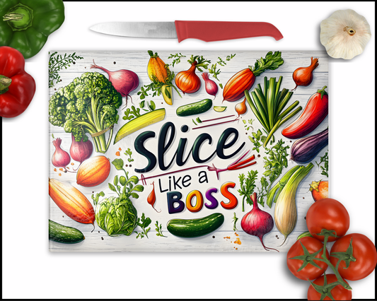 Slice Like A Boss Sublimated Cutting Board (045)