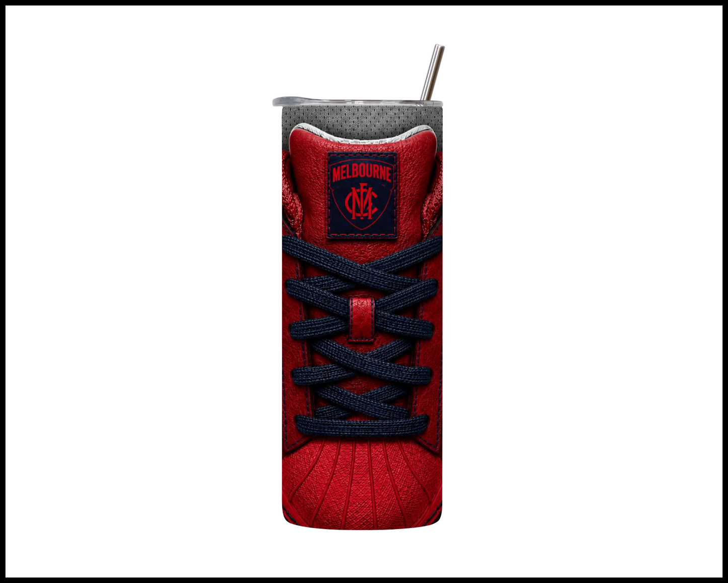 Stainless Steel Tumbler - Melbourne Side-Stripe Shoe Inspired
