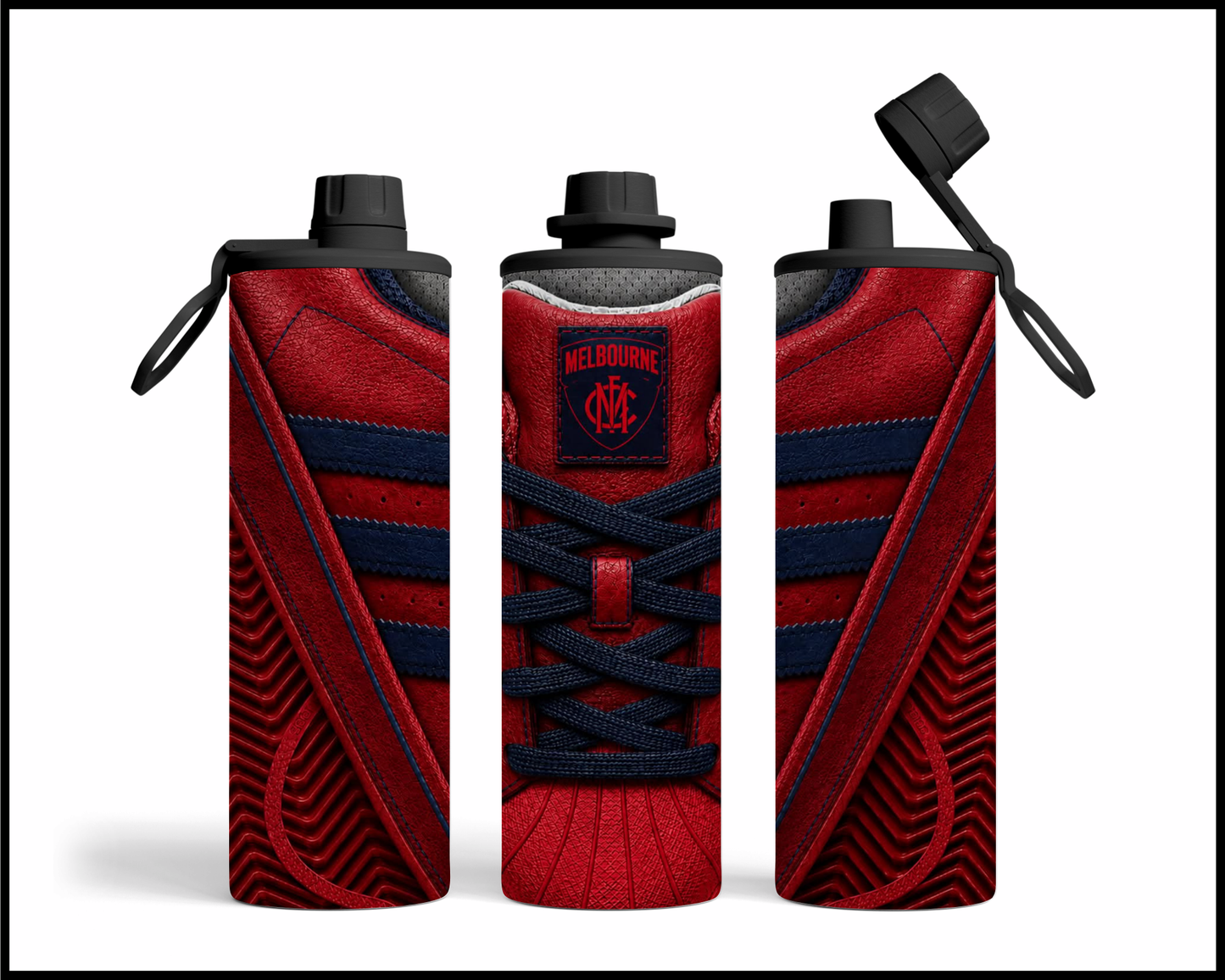 Stainless Steel Tumbler - Melbourne Side-Stripe Shoe Inspired