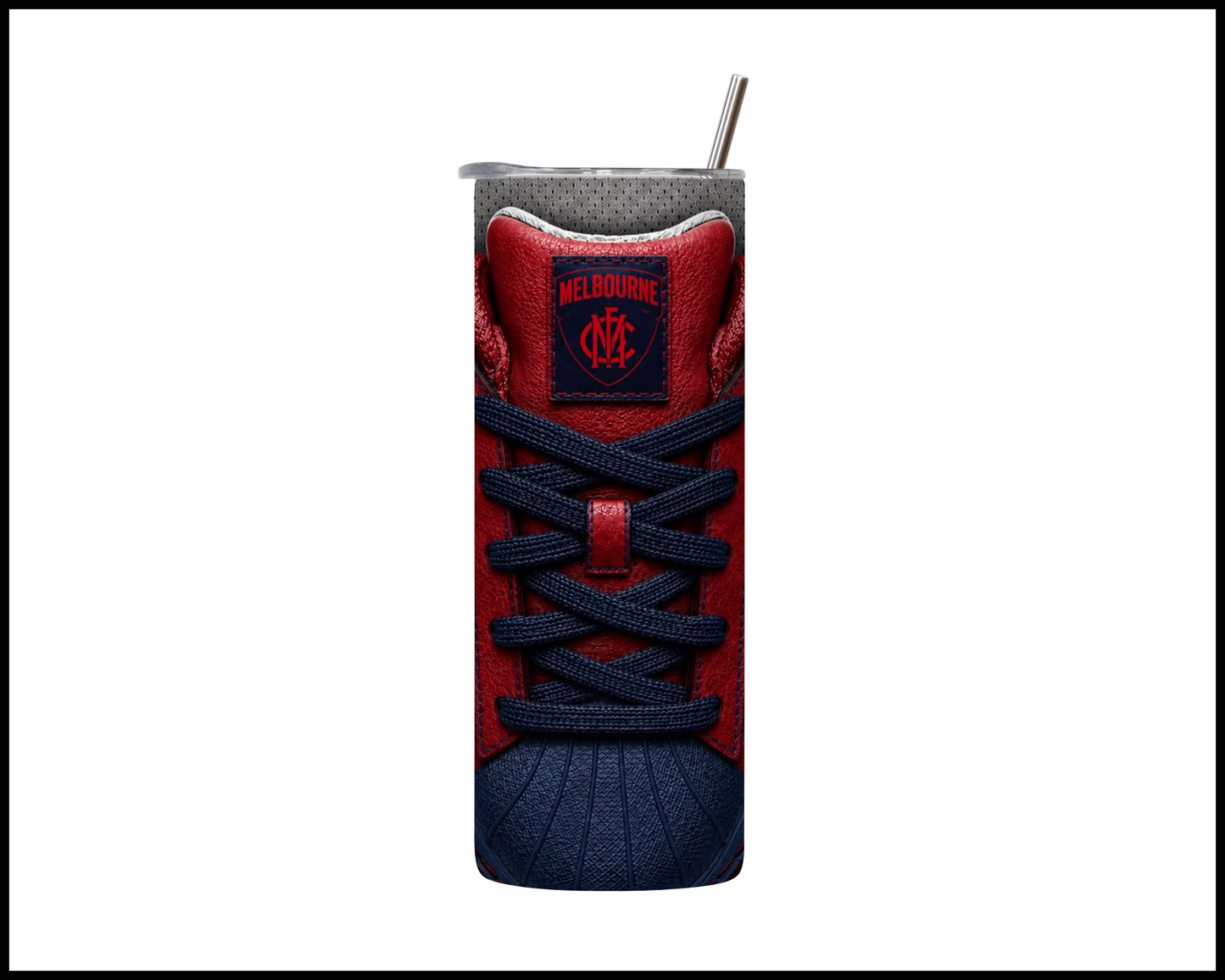 Stainless Steel Tumbler - Melbourne Side-Stripe Shoe Inspired