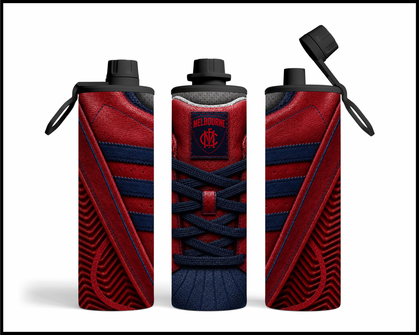 Stainless Steel Tumbler - Melbourne Side-Stripe Shoe Inspired