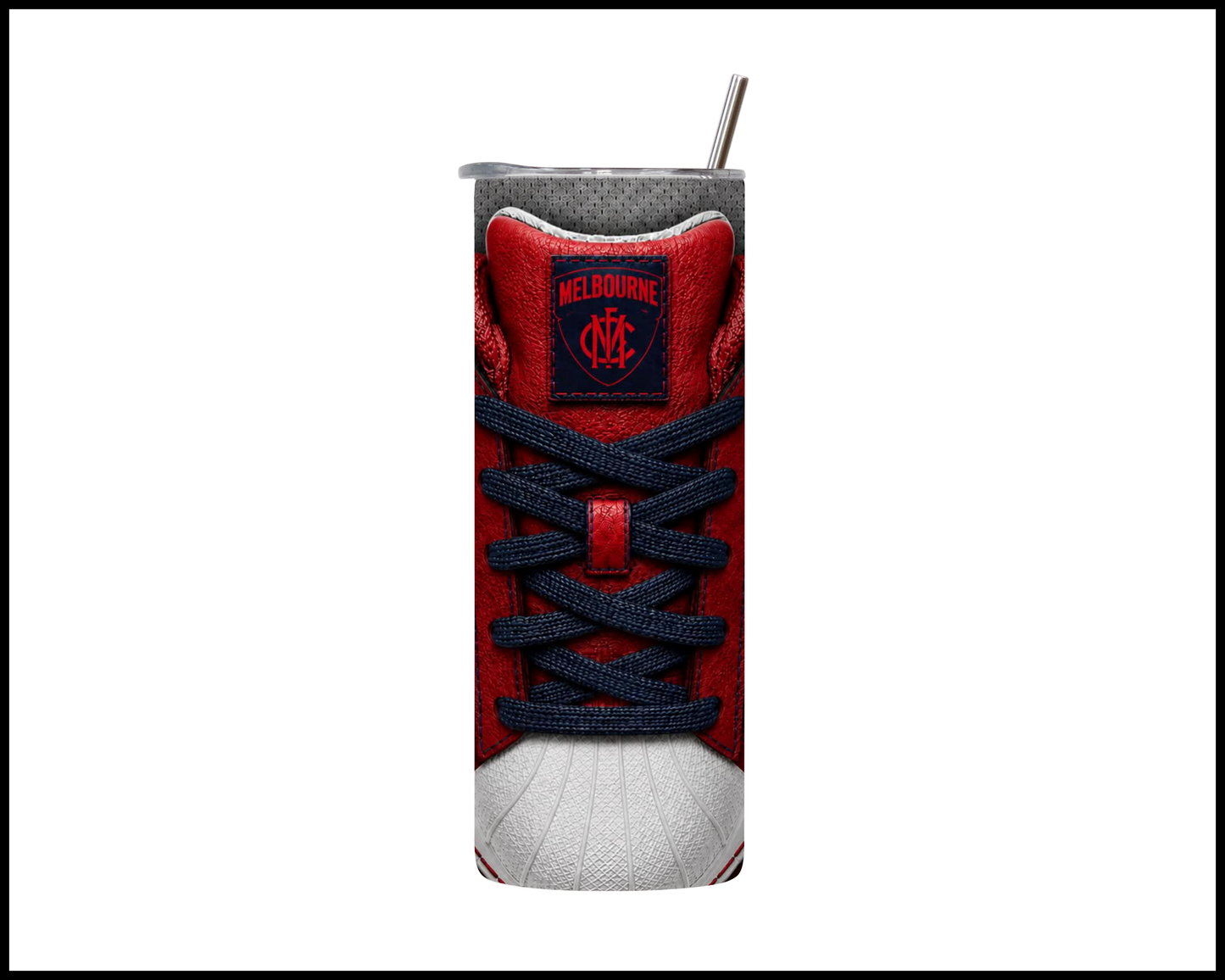 Stainless Steel Tumbler - Melbourne Side-Stripe Shoe Inspired