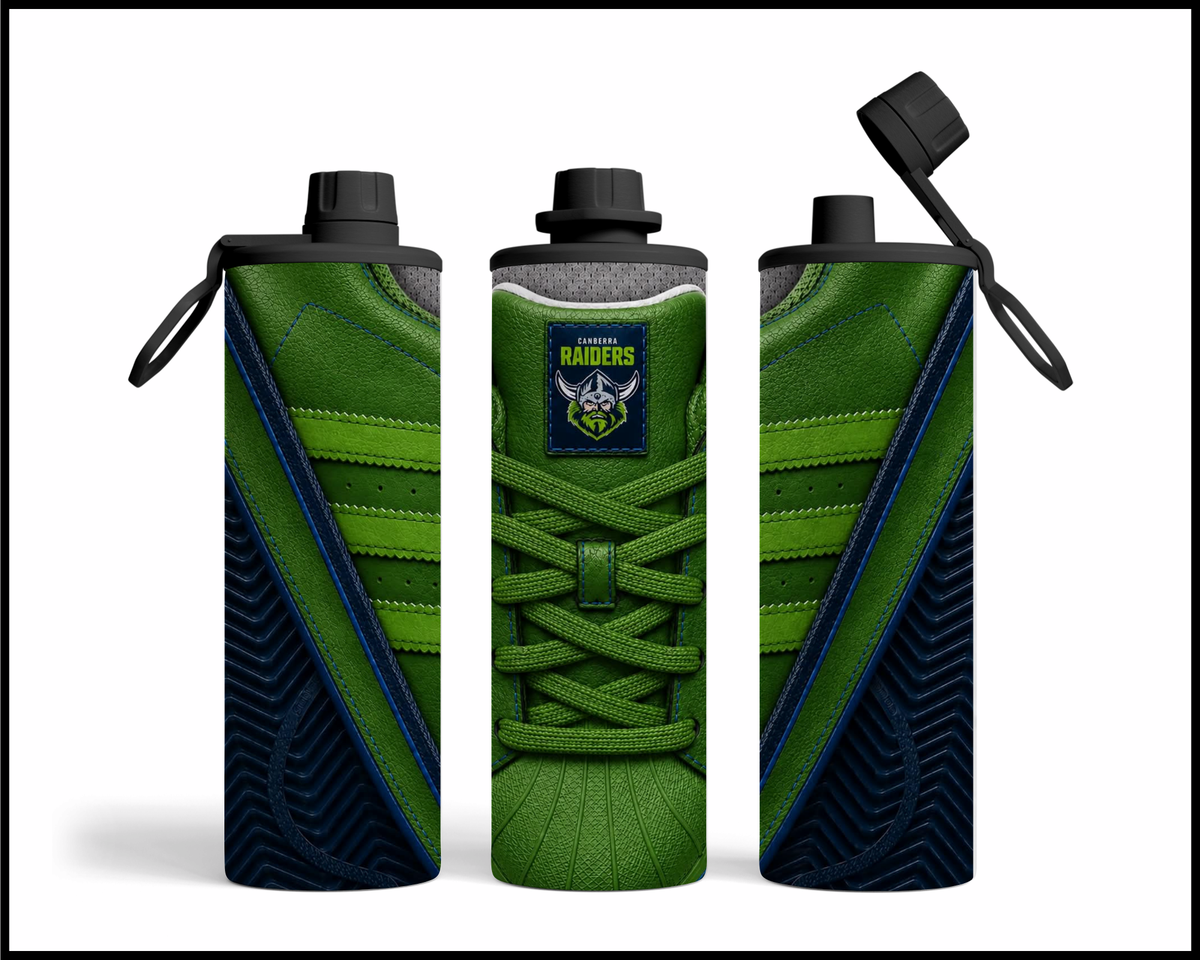 Stainless Steel Tumbler - Canberra Raiders Side-stripe Shoe Inspired