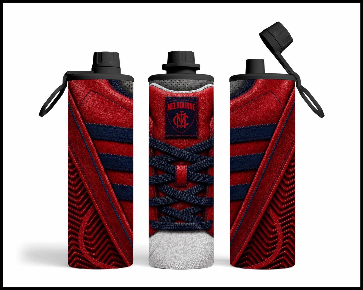 Stainless Steel Tumbler - Melbourne Side-Stripe Shoe Inspired