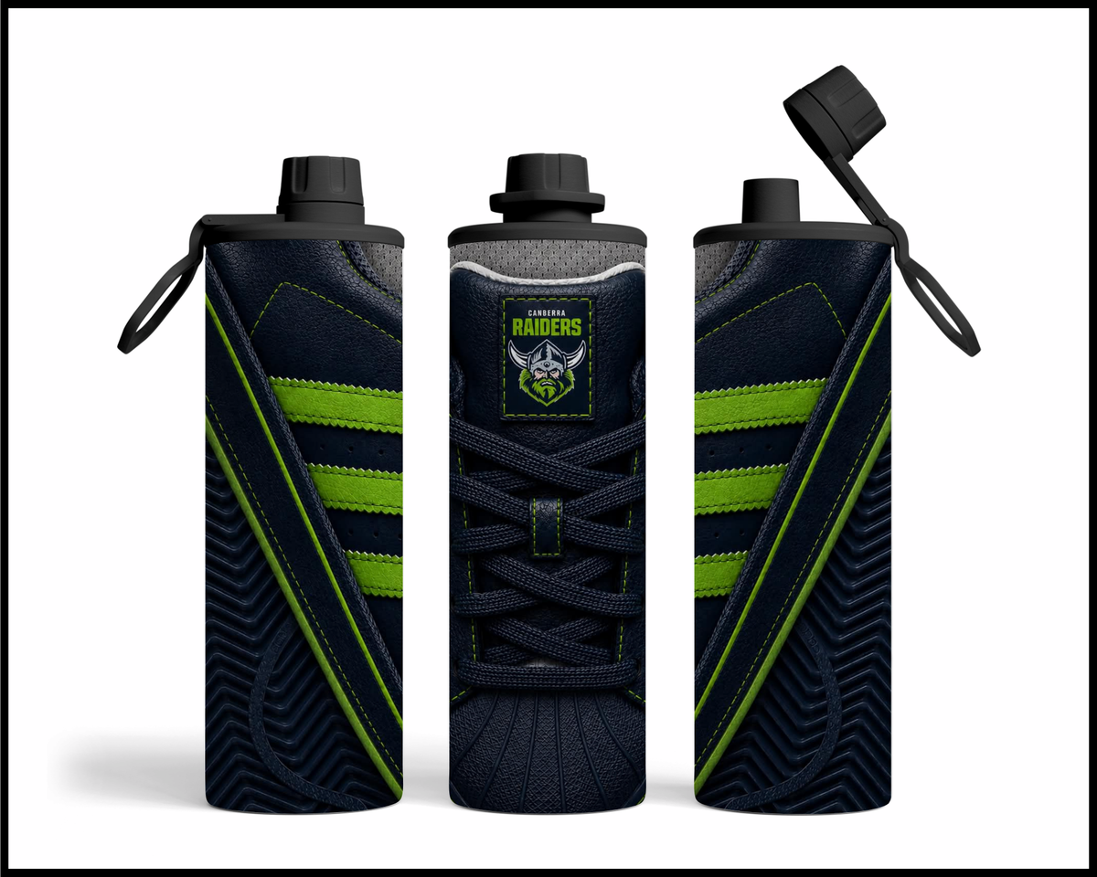 Stainless Steel Tumbler - Canberra Raiders Side-stripe Shoe Inspired