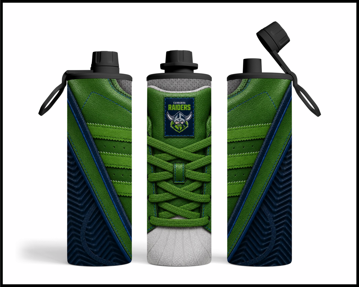 Stainless Steel Tumbler - Canberra Raiders Side-stripe Shoe Inspired