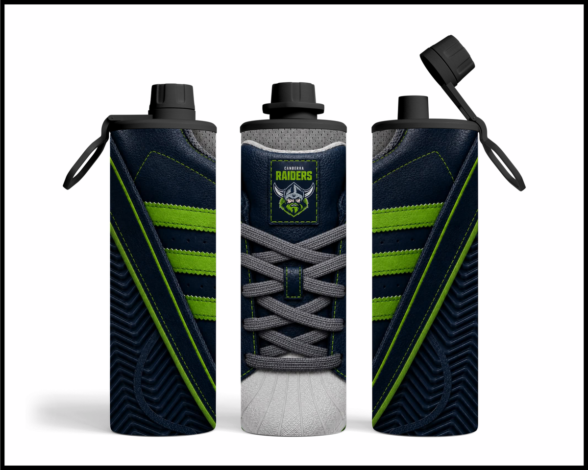 Stainless Steel Tumbler - Canberra Raiders Side-stripe Shoe Inspired