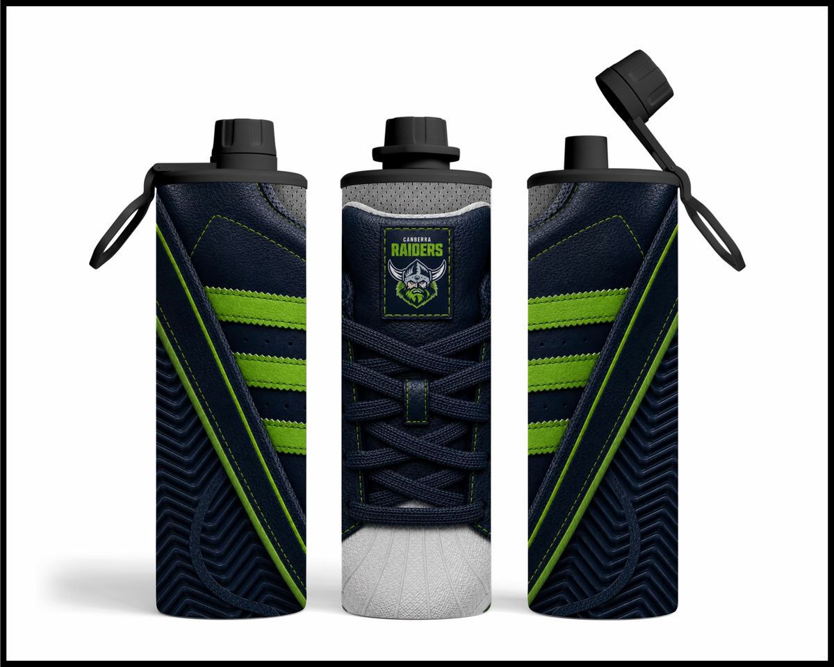 Stainless Steel Tumbler - Canberra Raiders Side-stripe Shoe Inspired