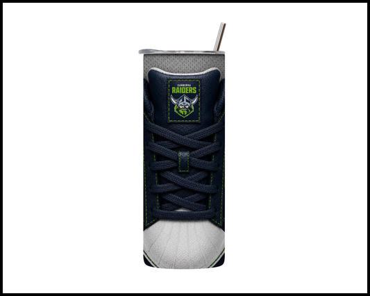 Stainless Steel Tumbler - Canberra Raiders Side-stripe Shoe Inspired