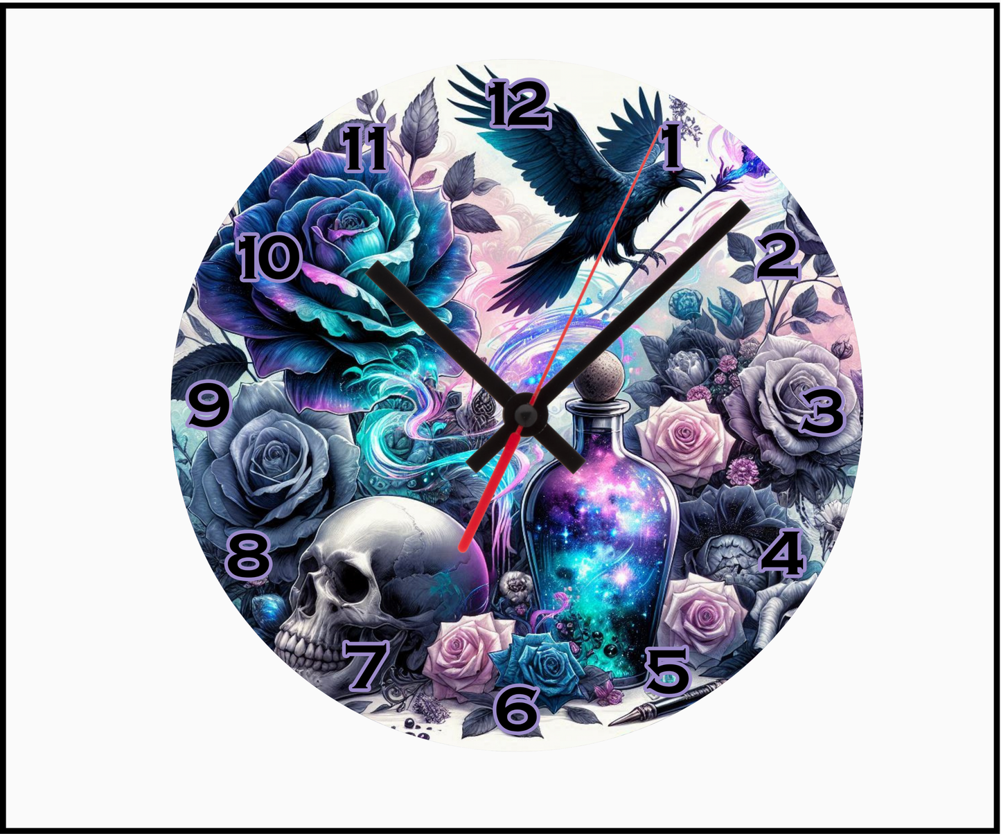 Witches Brew Sublimated Clock (Round 054)