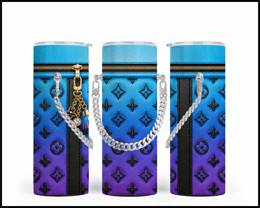 Designer Handbag Inspired Chain Tumbler (064)