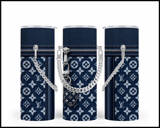 Designer Handbag Inspired Chain Tumbler (065)