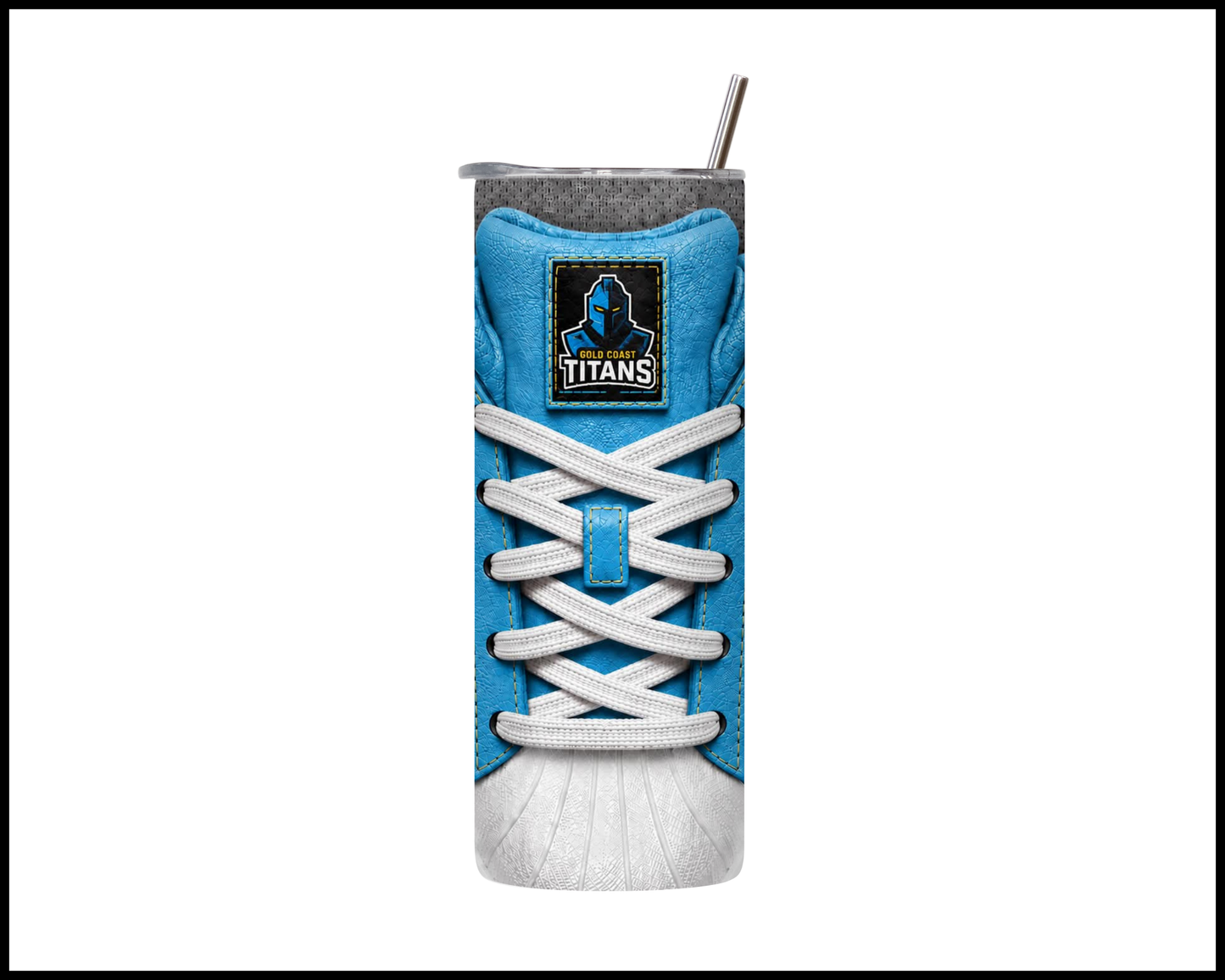Gold Coast Titans Side-stripe Shoe Inspired Tumbler
