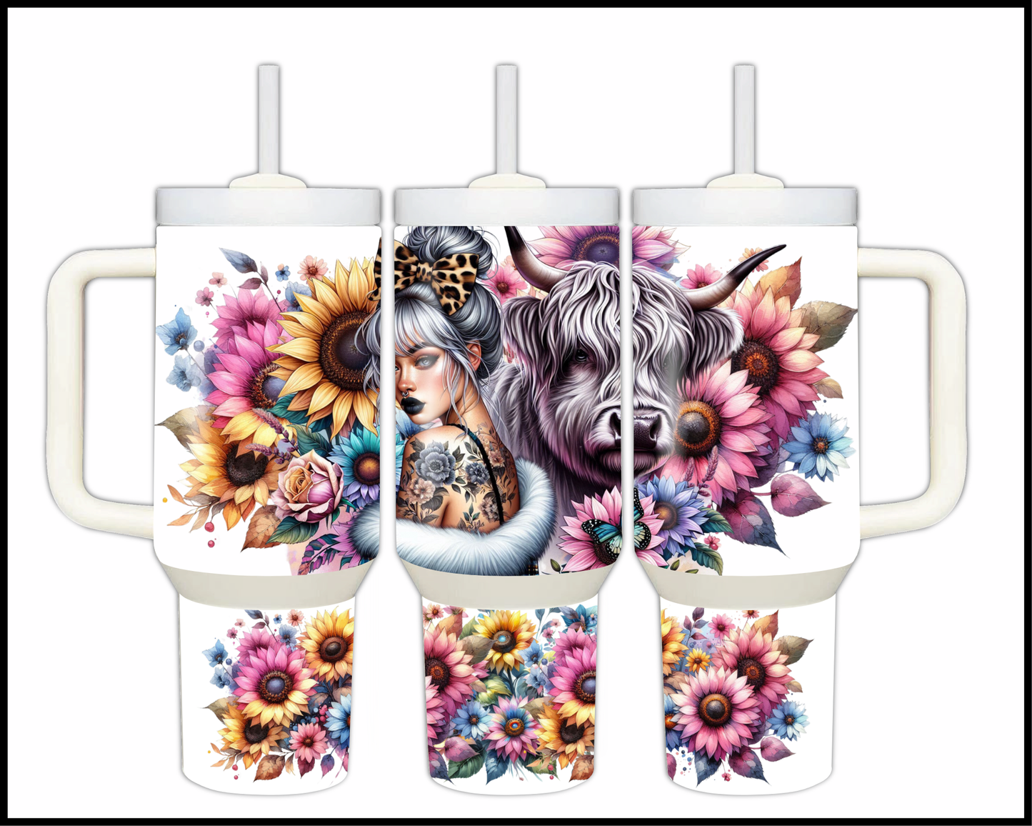 Enchanted Meadow Rebels Stainless Steel Big 40oz Tumbler (092)