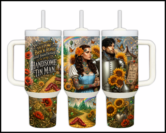 Follow The Yellowbrick Road Big Guzzler Stainless Steel Tumbler (1033)