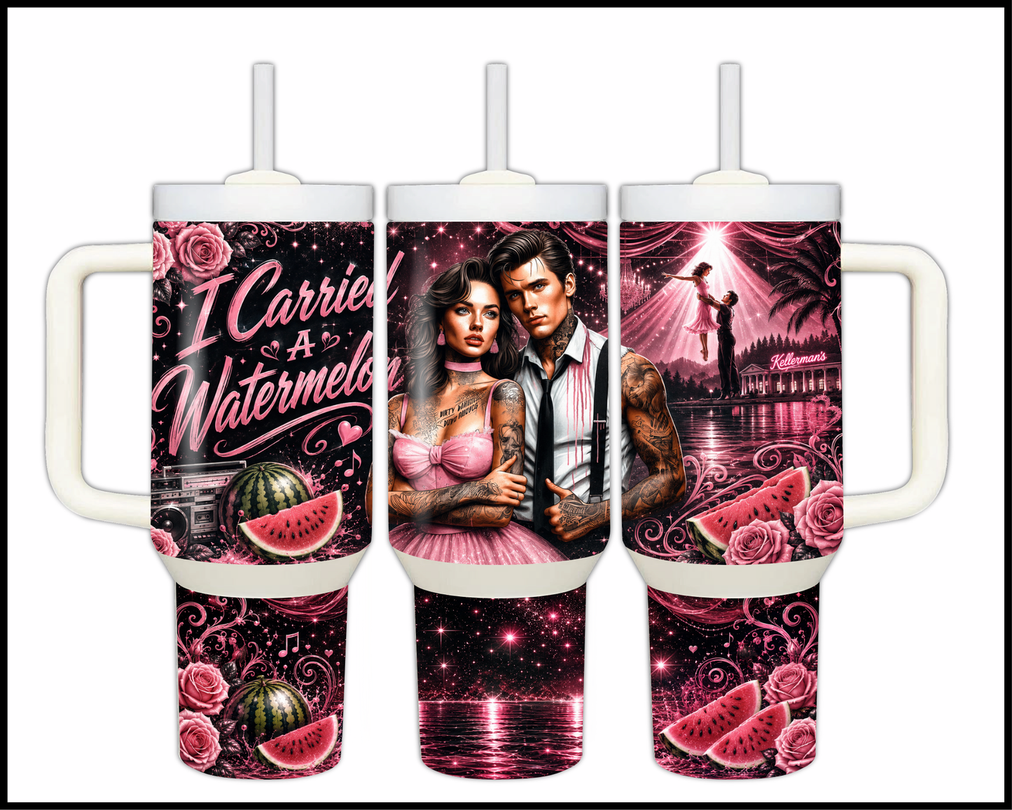 Dirty Dancing Inspired Big Guzzler Stainless Steel Tumbler (1036)