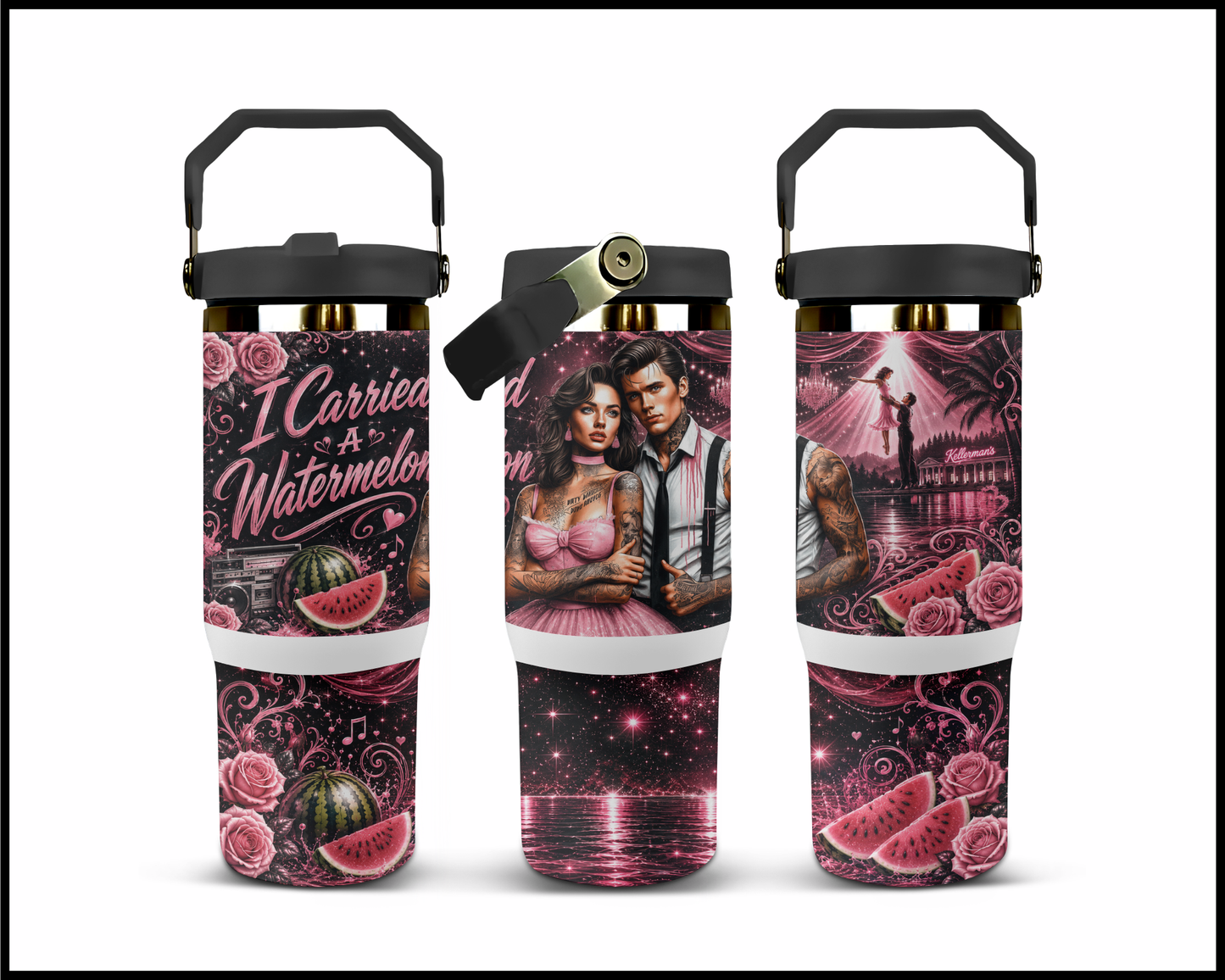 Dirty Dancing Inspired Big Guzzler Stainless Steel Tumbler (1036)