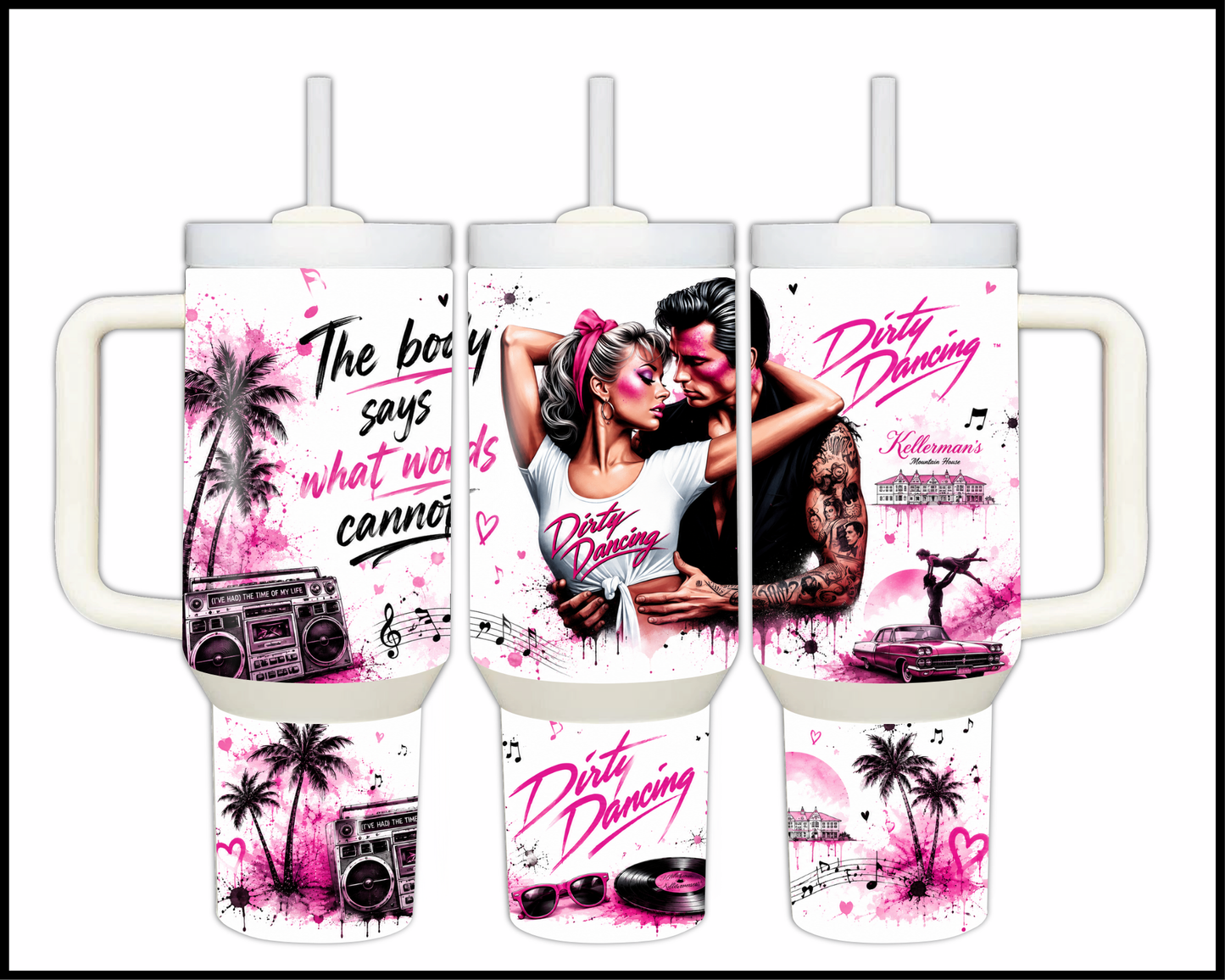 Dirty Dancing Inspired Big Guzzler Stainless Steel Tumbler (1040)