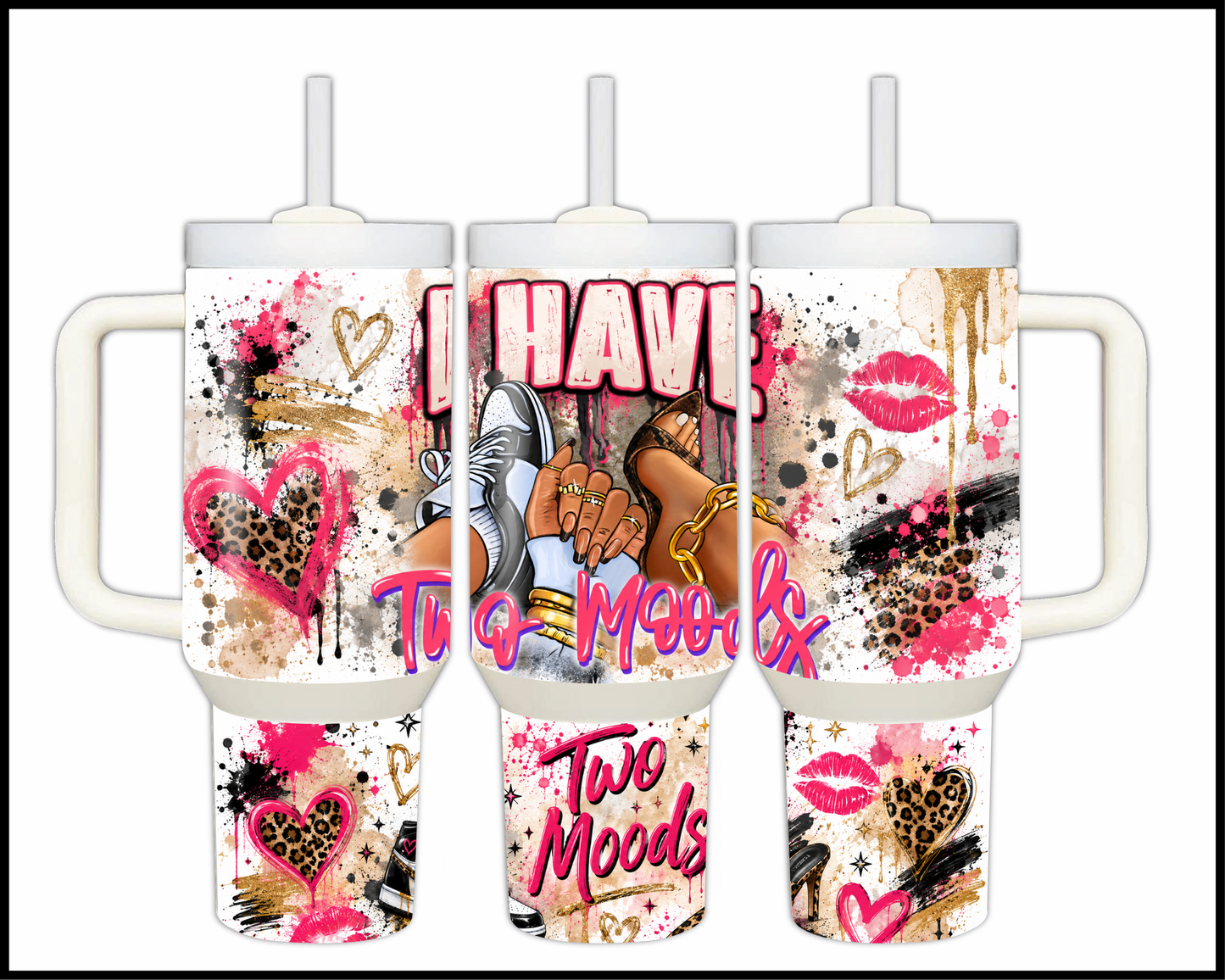 I Have Two Modes Big Guzzler Stainless Steel Tumbler (1046)