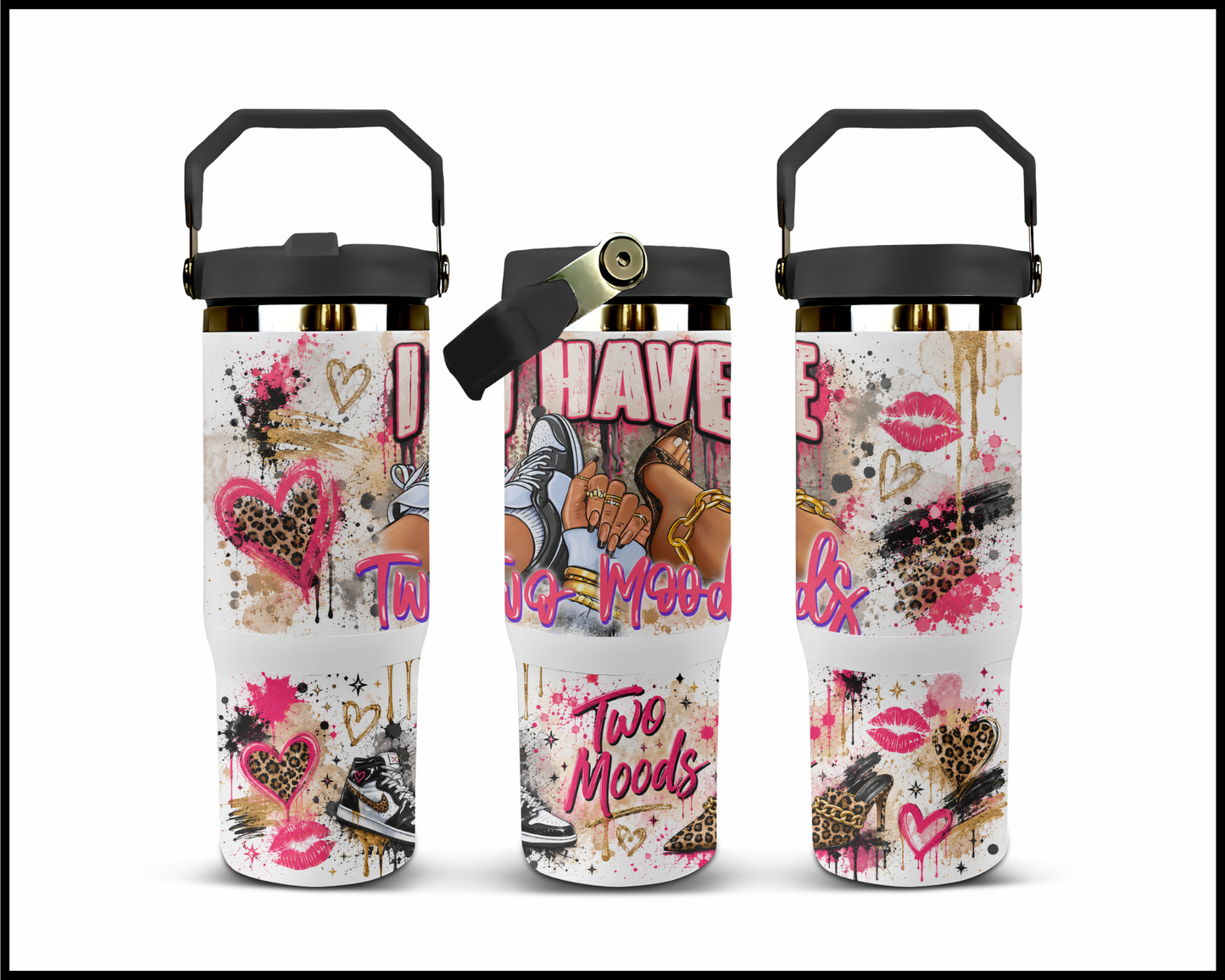 I Have Two Modes Big Guzzler Stainless Steel Tumbler (1046)