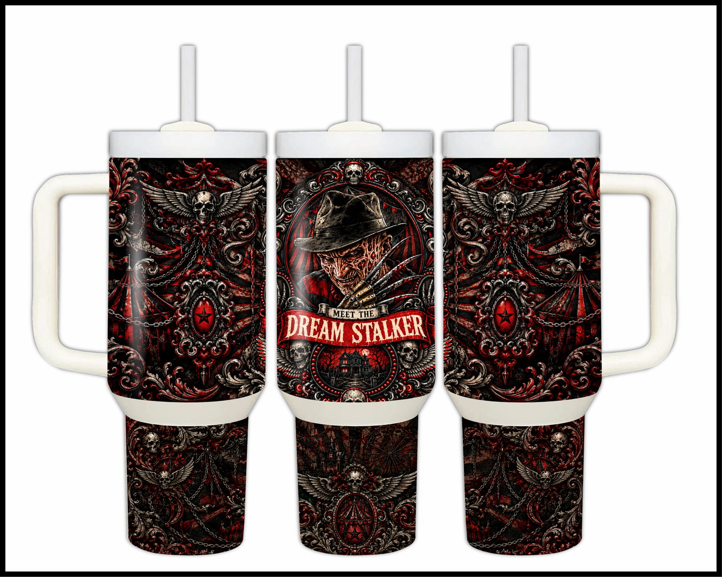 Sinister Sips - Freddy Krueger Big Guzzler Stainless Steel Tumbler (1080)