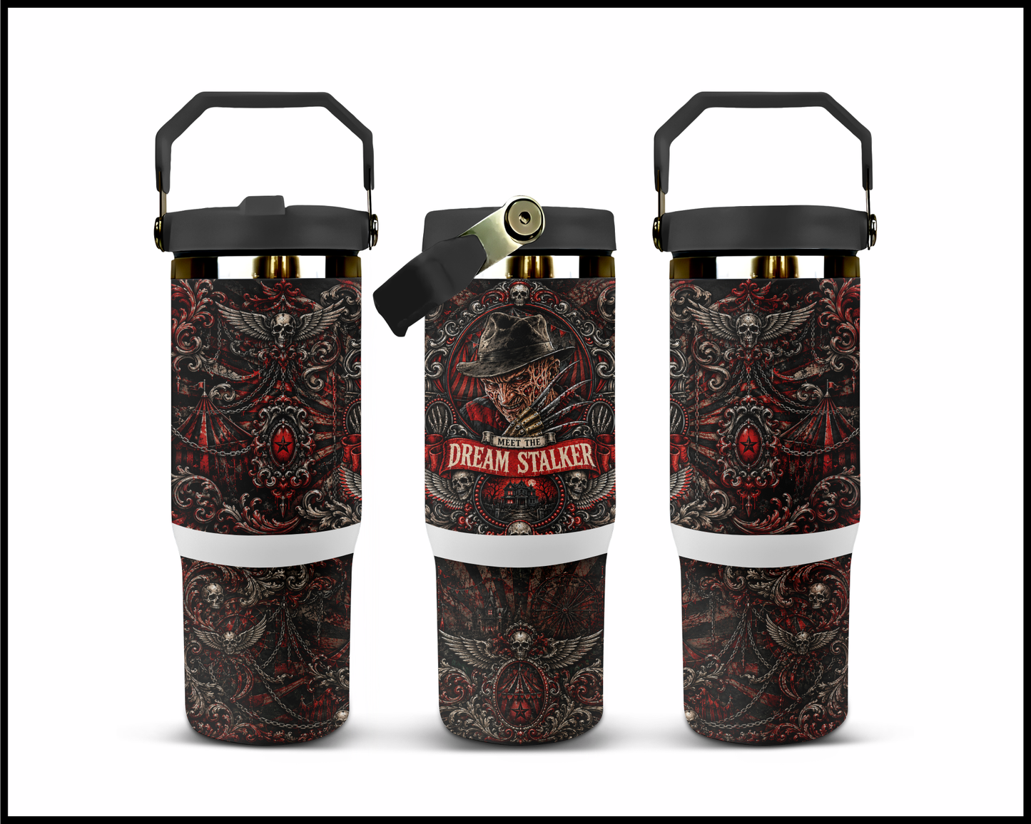 Sinister Sips - Freddy Krueger Big Guzzler Stainless Steel Tumbler (1080)