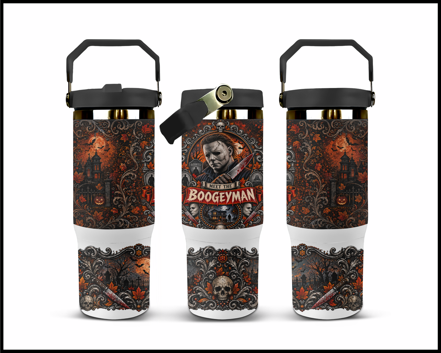 Sinister Sips - Michael Myers Big Guzzler Stainless Steel Tumbler (1081)