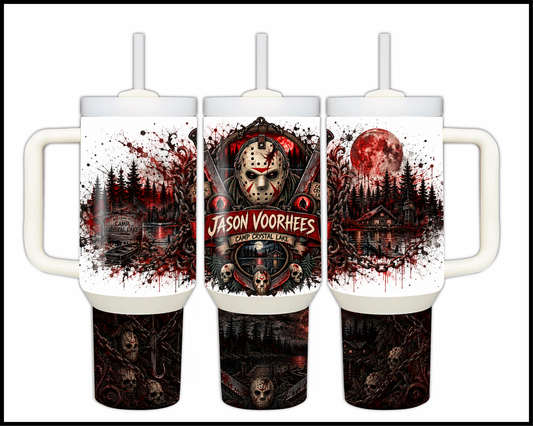 Sinister Sips - Jason Voorhees Big Guzzler Stainless Steel Tumbler (1082)