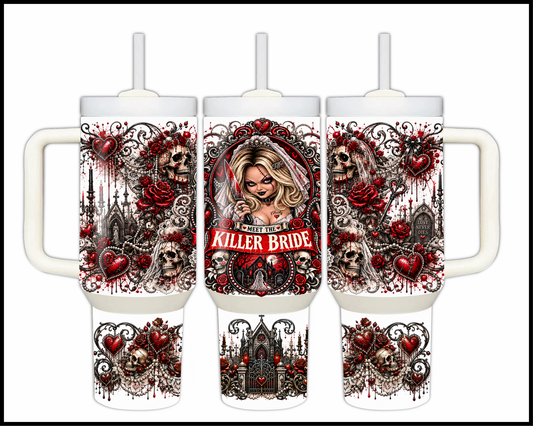 Sinister Sips - Bride of Chucky Big Guzzler Stainless Steel Tumbler (1084)