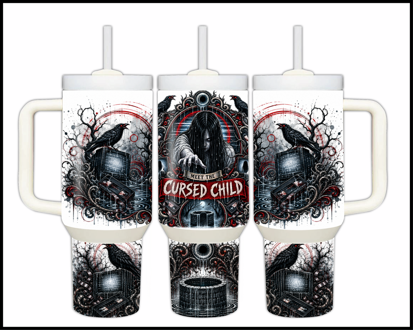 Sinister Sips - Samara Morgan Big Guzzler Stainless Steel Tumbler (1088)